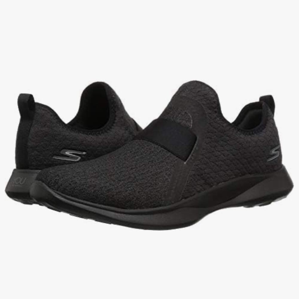 Skechers Serene Performance Low-Top Slip-On Running Sneakers Black Sz10 Comfort